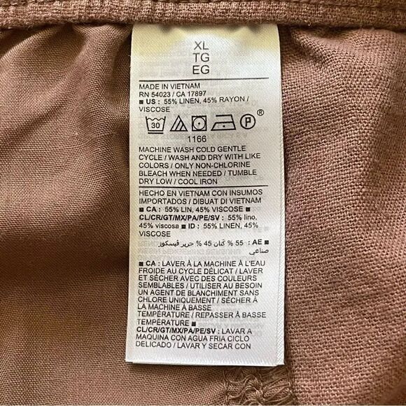 Old Navy High-Waisted Linen-Blend Shorts for Women Palm Dessert Sz XL - Picture 6 of 10